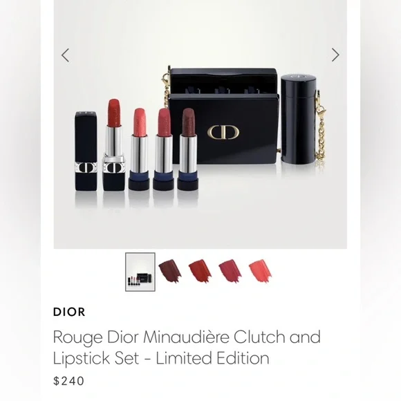 Dior | Makeup | Limited Edition Rouge Dior Minaudiere Clutch And